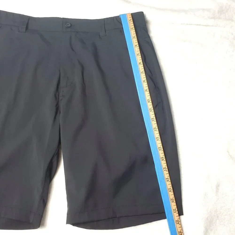 Mens Black Stretch Golf Shorts Size 34